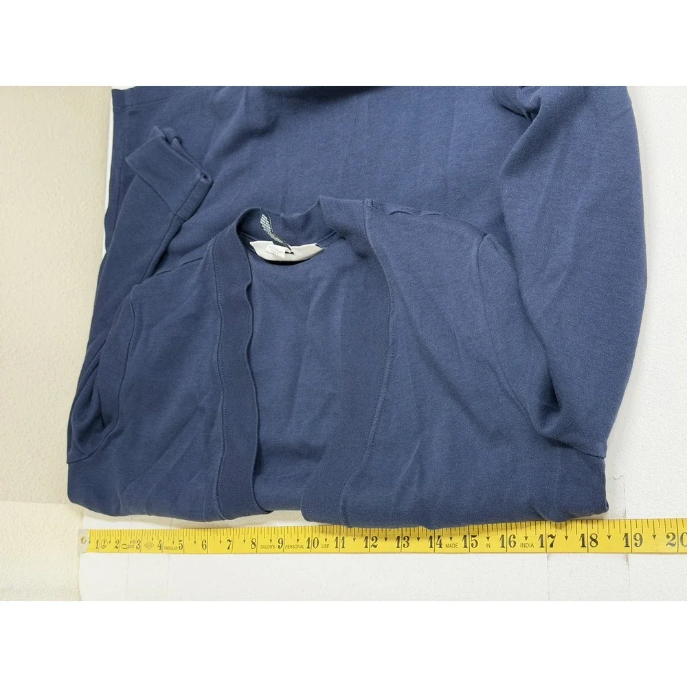 Karen Scott Sweater Womens Small Petite Navy Open Front Cardigan Pockets Office